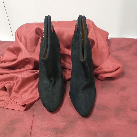 Steven By Steve Madden Ellusion Black Suede Leather Ankle Booties 10 M - Picture 9 of 11